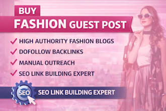buy fashion guest post with dofollow backlinks on fashion websites