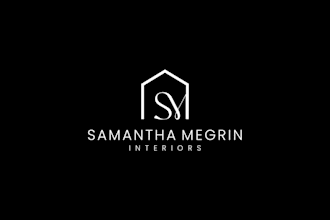 design a minimalist interior design logo for your brand
