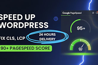 fix slow wordpress website and improve google pagespeed score in 24 hours