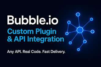 build a custom bubble io plugin or integrate any rest API into your app