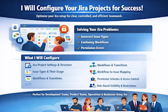configure jira projects issue types workflows and permissions