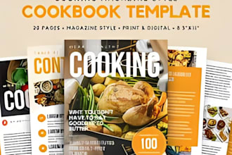 write quality cookbook recipe book vegan meal plan keto cook book cover design