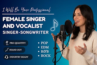 sing children song for youtube, kids educational song, german female vocalist