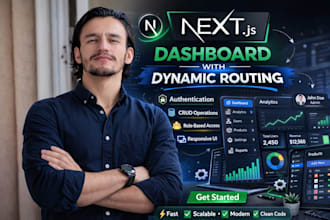 build nextjs dashboard with dynamic routing nested routing
