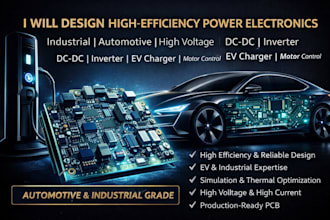 design high performance power electronics and pcb for ev motor drives and energy