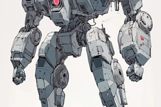 design mecha robot,armor,gundam in anime