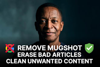 remove mugshot negative link erase bad articles unwanted content on google