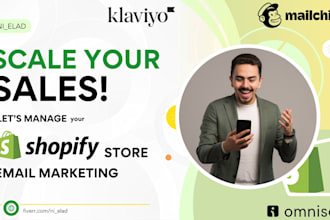 be your klaviyo shopify mailchimp email marketing manager, manage klaviyo flows