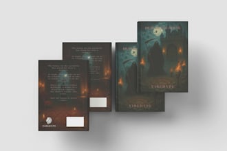 design a premium cinematic book cover for amazon KDP