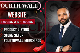 setup fourthwall store design print on demand product upload fourth wall website