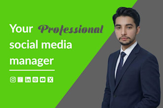 be your social media marketing manager for organic growth