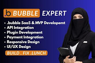 bubble saas mvp developer bubble io web app landing page expert bubble expert