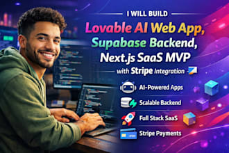build lovable web app supabase backend nextjs saas mvp stripe integration kimi