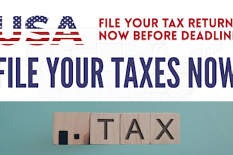 do USA tax return filing and bookkeeping 1040 1120 1065