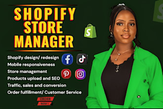 be shopify store manager, shopify manager cro, store management and shopify sale