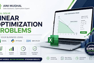 solve your linear optimization problems using excel, IBM cplex and python