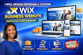 build wix website, wix business website design, custom wix website development