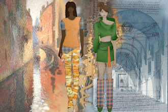 a luxurious fashion illustration collection for your brand