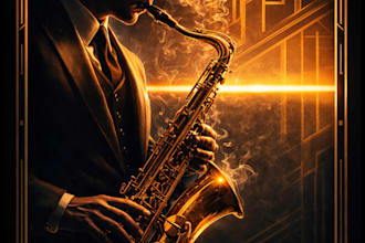 create a professional custom poster for print or wall decor