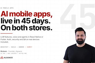 do ai mobile app development with senior engineers, production ready