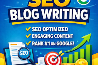 write SEO optimized blogs and articles