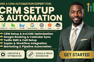 setup houzz pro kvcore crm automation google booking  twilio zapier integration