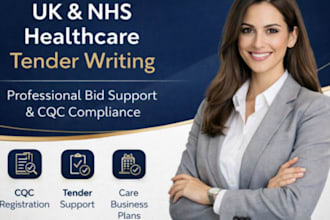 write UK healthcare nhs tender and cqc registration support