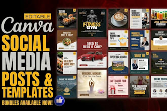 create custom canva templates for social media and branding