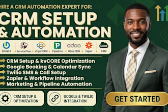 setup bitrix24 servicetitan CRM automation vtiger pipedrive odoo CRM integration