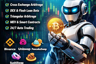 develop crypto arbitrage bot, dex arbitrage bot, triangular arbitrage bot