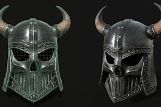 create 3d props model mask object assets or weapon vehicle items for 3d prints
