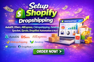 setup autods dsers aliexpress cj zendrop spocket eprolo dropified automation