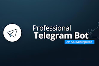 develop custom telegram bot with ai and automation