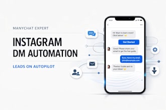 build manychat instagram chatbot dm automation for leads and sales, fix manychat