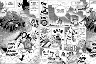 custom comic book story illustrations for your project as a comic artist