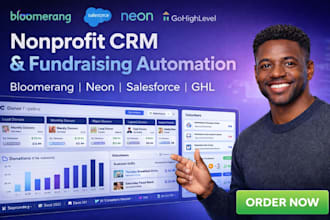 nonprofit CRM setup bloomerang neon blackbaud donorperfect kindful salesforce