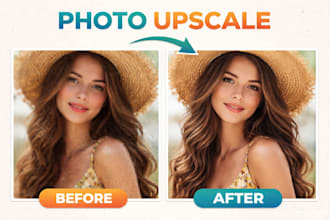 upscale, enhance, and fix blurry photos to HD 4k quality