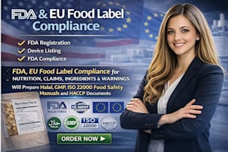 prepare halal, gmp, iso 22000 food safety manuals and haccp documents
