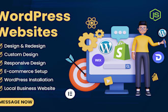 create a wordpress website, construction website, roofing website, hvac website