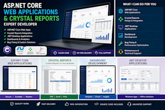 create aspnet core dashboards and reporting systems