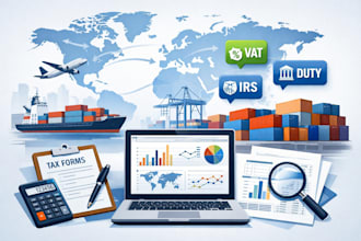 handle your global import vat customs duties and US tax compliance