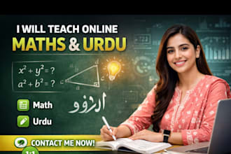 teach online urdu and maths via whatsapp video call