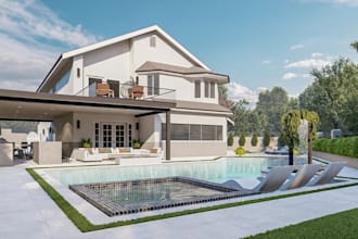 do landscape design, backyard landscape architect, garden 3d design rendering