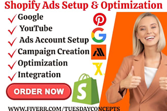 setup shopify ads google,youtube pinterest tiktok nabu trackify tagfly amanda al