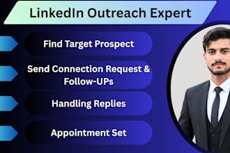 do linkedin outreach and appointment setting