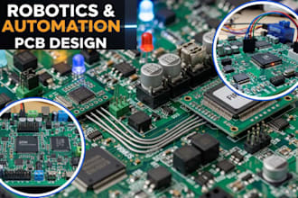design custom robotics and automation electronics with pcb and embedded firmware