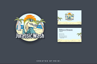 do modern super gorgeous dinosaur logo