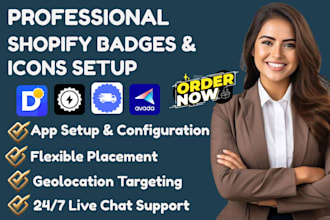 setup shopify badges and icons sami ta deco avada essentials seowill lably lavar