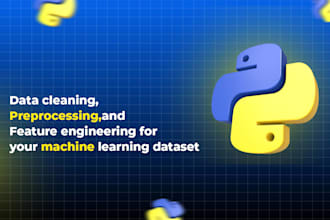 clean, preprocess and engineer features for your machine learning dataset
