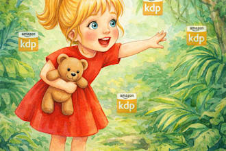 illustrate children story book illustration, children story, book illustration
